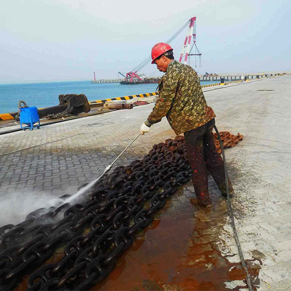 電動管道疏通器除銹現場